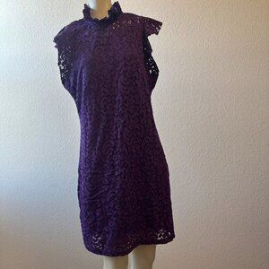 #10 NWT ALEXIA ADMOR, Purple Battenberg Dress, Sz: XL